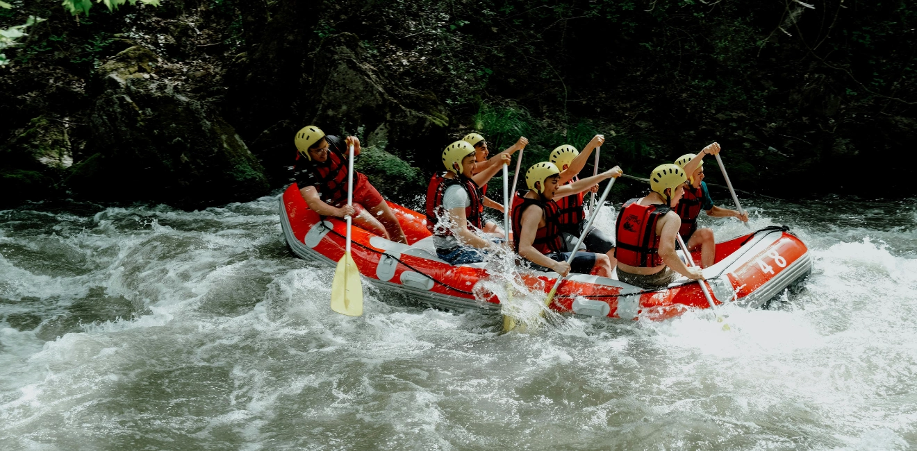 River rafting on the Teesta River in Sikkim